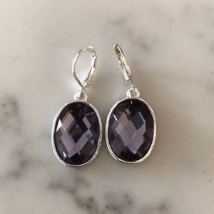 Purple Stone Earrings